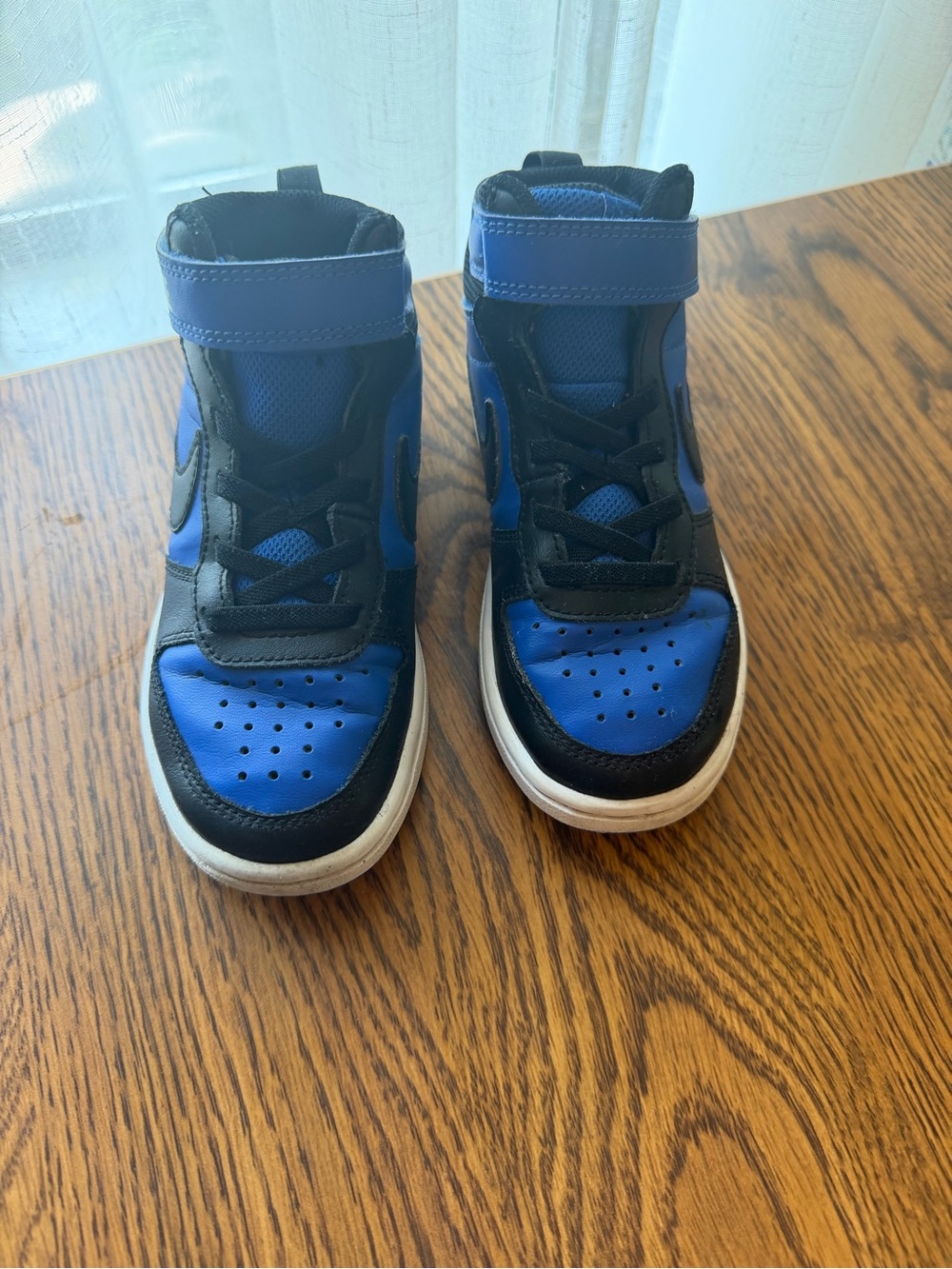 Nike Kids Blue and Black High-Top Sneakers - Picture 10 of 10